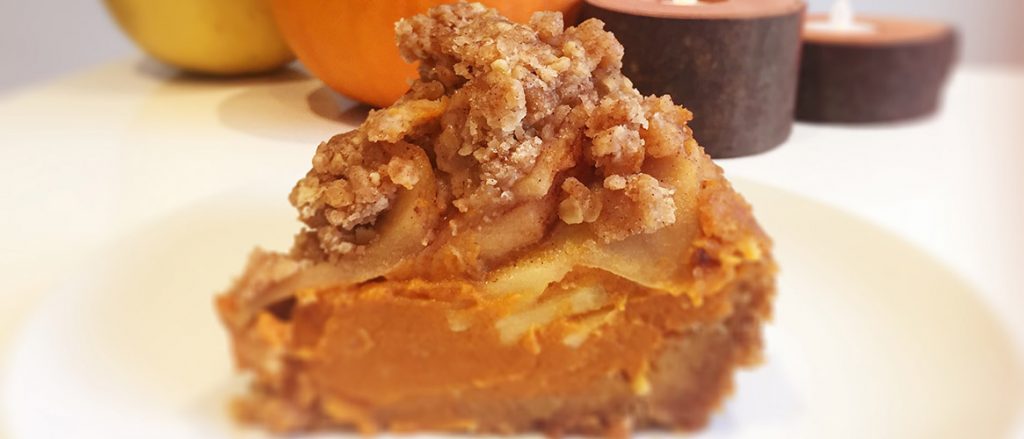 Apple Cinnamon Crumble Pumpkin Pie