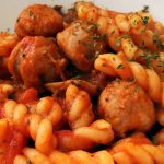 Tomato Sauce Pasta with Sausages