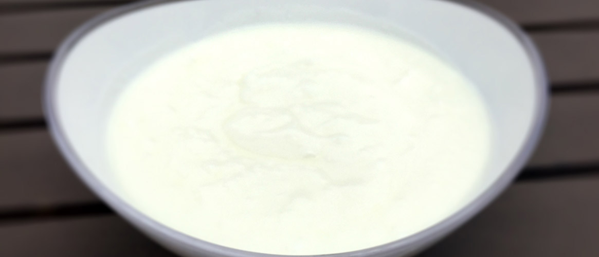 Yogurt made with Whey